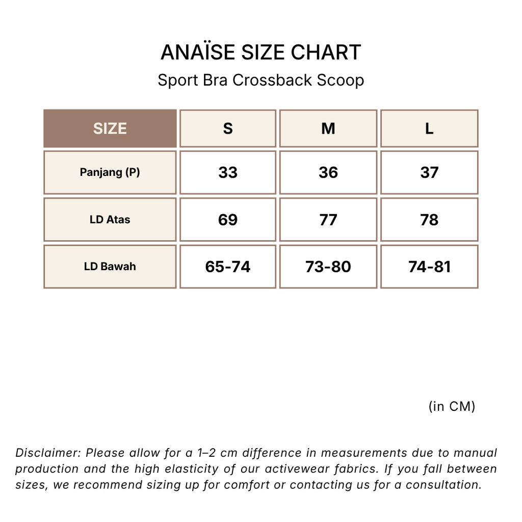 ANAISE - Sport Bra Crossback Scoop Black