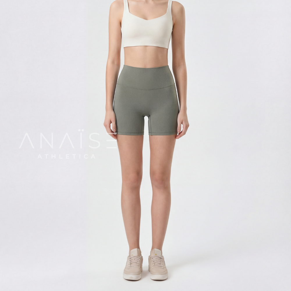 ANAISE - Short Biker-Fit Eucalyptus - Legging Pendek