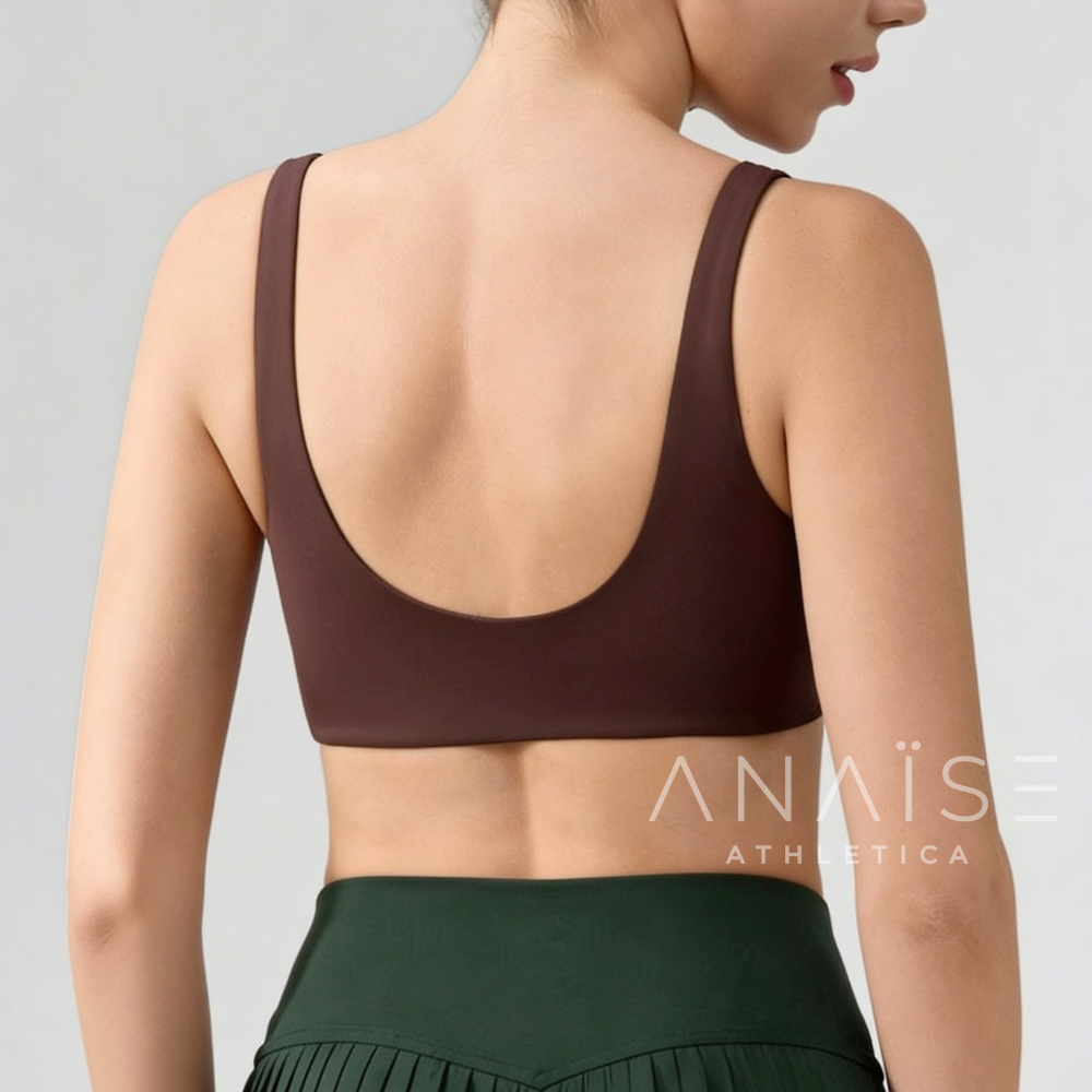 ANAISE - Sport Bra Seamless Buttery Soft Mahogany Brown
