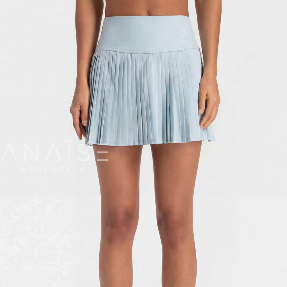 ANAISE - Skirt Classic Pleated Waist-Hug Pastel Sky - Rok Padel Tennis Skort