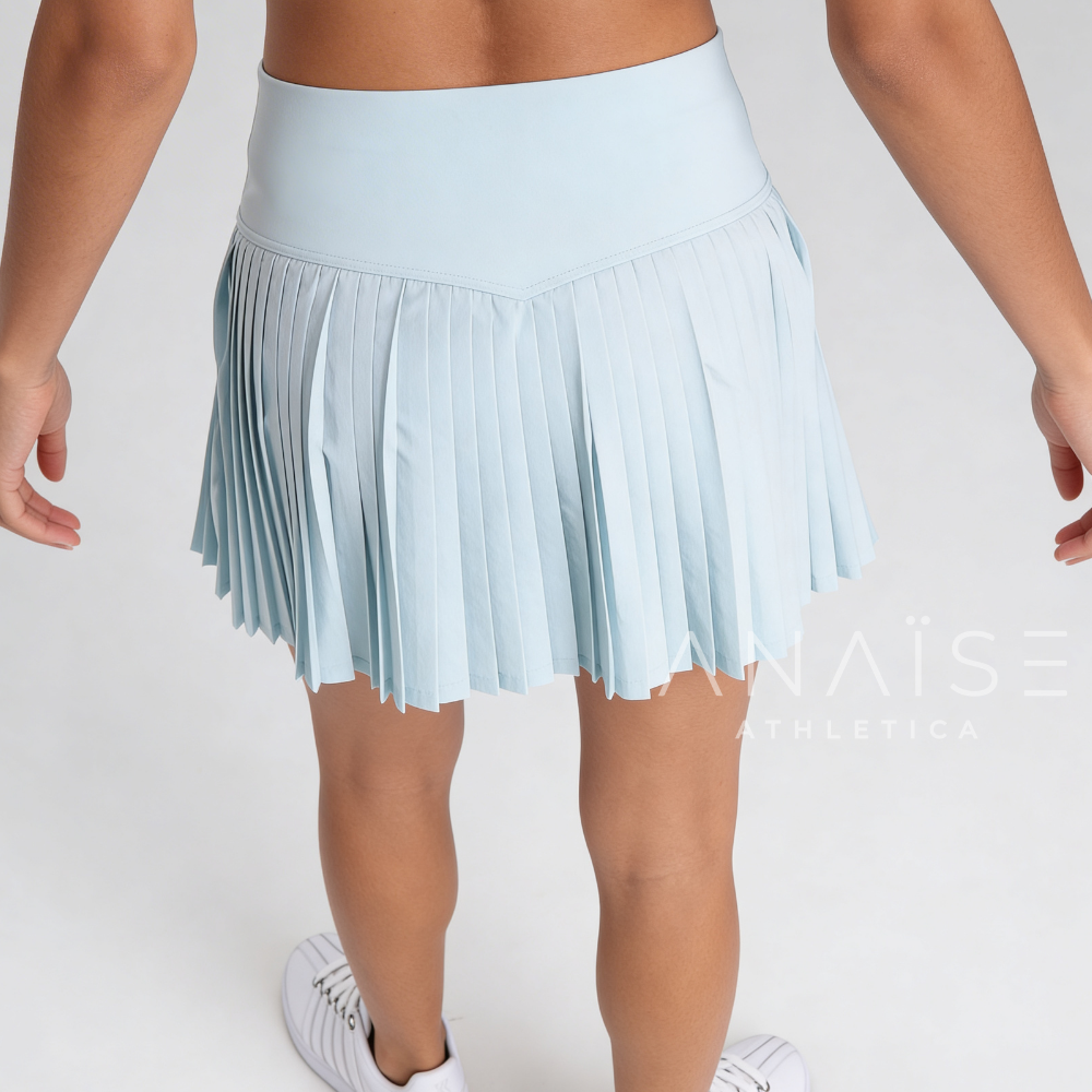 ANAISE - Skirt Classic Pleated Waist-Hug Pastel Sky - Rok Padel Tennis Skort